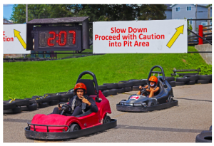 Photo of children driving Go-Karts