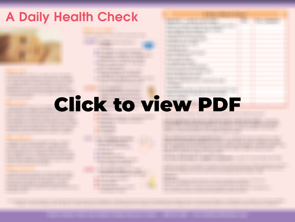 Image link to "A Daily Health Check"