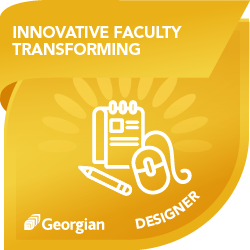 Innovative Faculty Transforming Designer badge