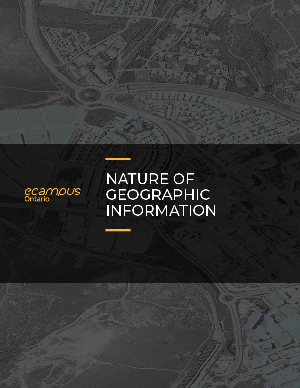 Cover image for Nature of Geographic Information: An Open Geospatial Textbook