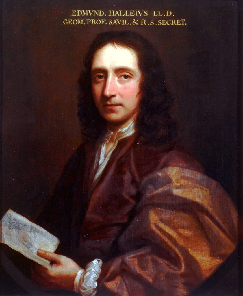 Painting of Sir Edmund Halley.