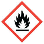 WHMIS flammable symbol