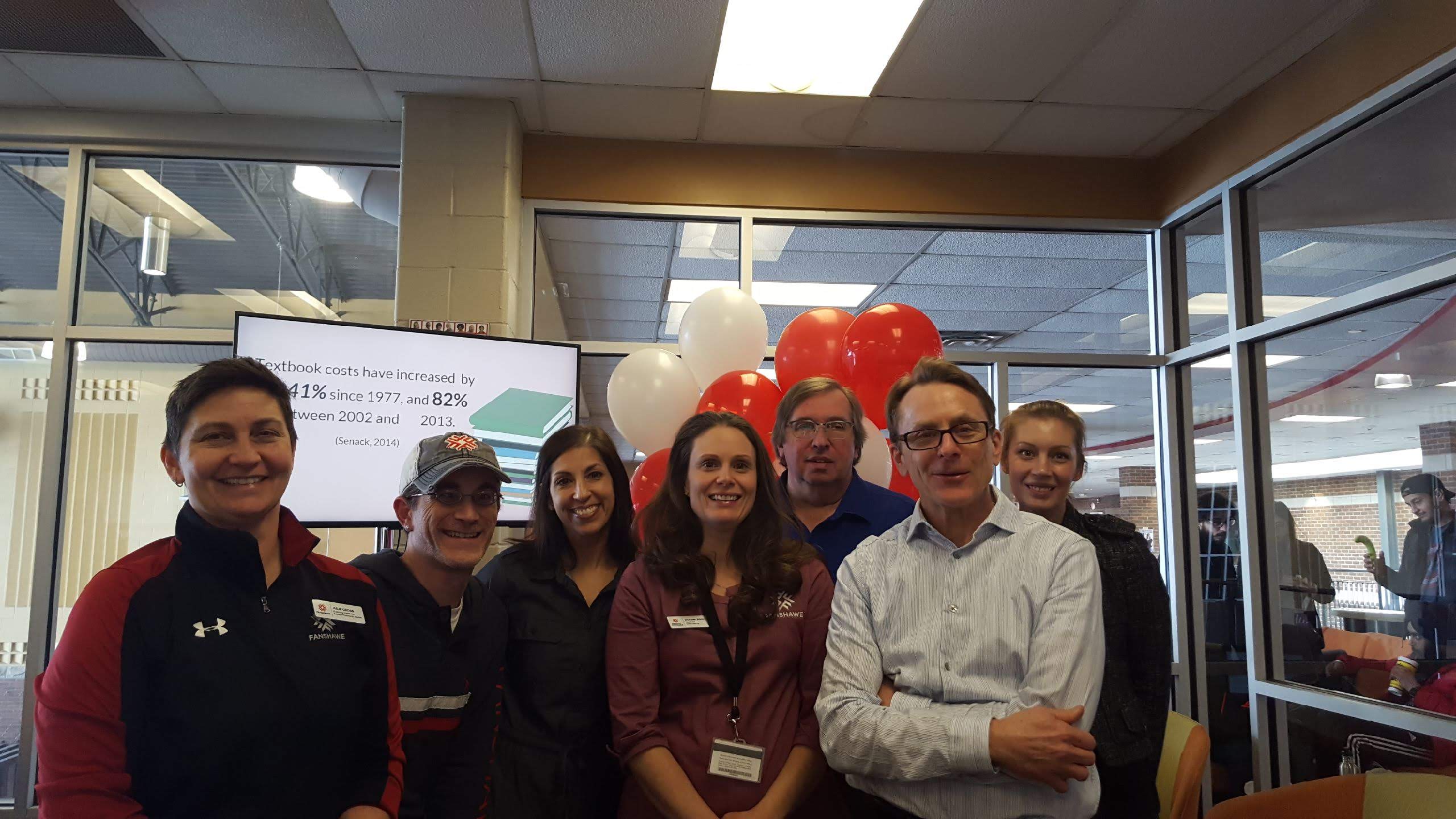 Image of the team from Open Education Day 2019. Read Caption for names.