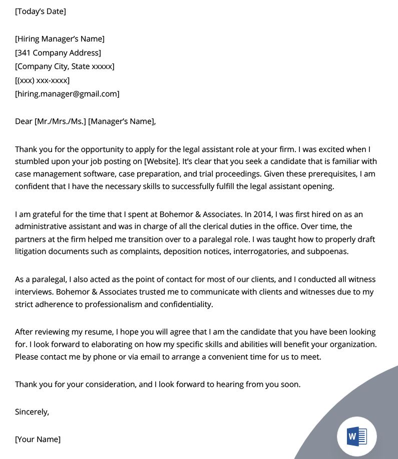 recruiter cover letter template