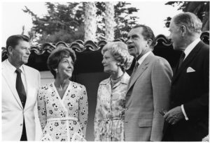 Ronald Regan and Richard Nixon in California (Between 1965-1975)