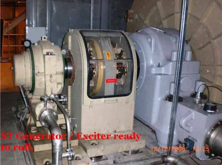 Image of an ST Generator/Exciter ready to roll
