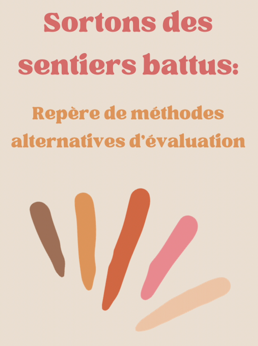 Page couverture de Sortons des sentiers battus: Repère de méthodes alternatives d'évaluation