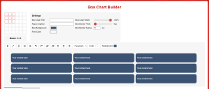 Screenshot of Box Chart Builder