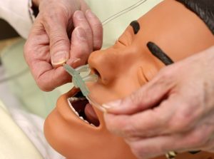 Applying a nasal cannula