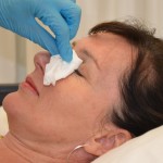 Have patient close eyes after drop is instilled