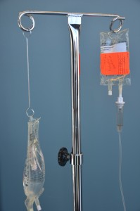 Set up for secondary IV medication