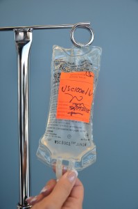 Labelled IV bag