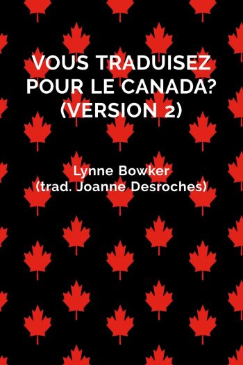 Page couverture de Vous traduisez pour le Canada? (version 2)