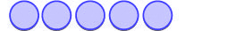 This image shows 5 blue circles.