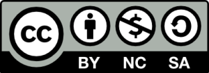 Image of the License Information. This book is a Creative Commons (CC) , Attribution (BY), Non Commercial (NC) and Share Alike (SA) license.