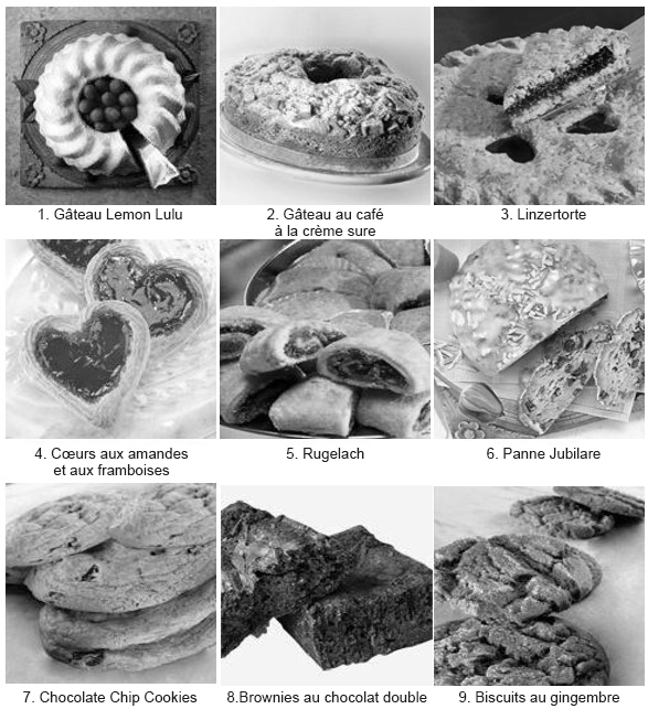 Collage de neuf produits vendus par la Mother Myrick’s Confectionery. Description de l’image complète liée au bas de ce chapitre.