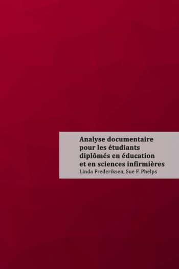 Page couverture de Analyse documentaire pour les étudiants diplômés en éducation et en sciences infirmières