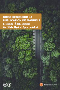 Page couverture du livre Guide Rebus sur la publication de manuels libres (à ce jour)
