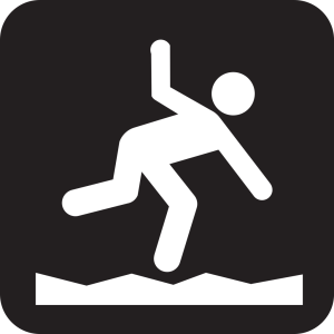 Illustration of a person tripping and falling