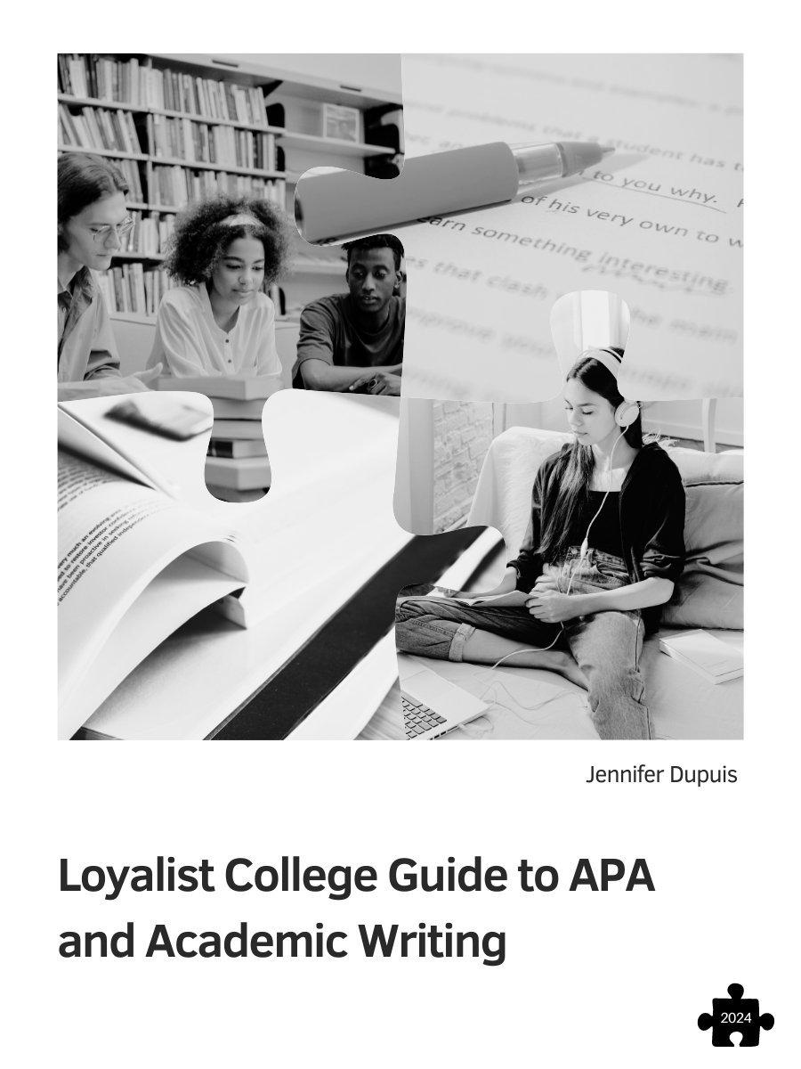 Cover image for Loyalist College Guide to APA and Academic Writing
