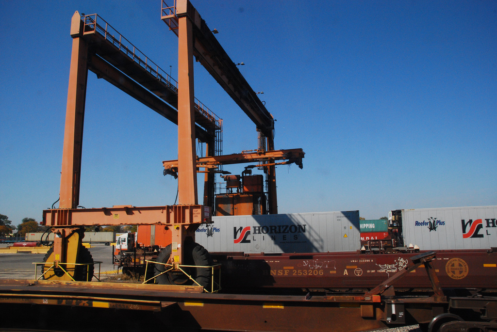 picture of a train in a rail yard