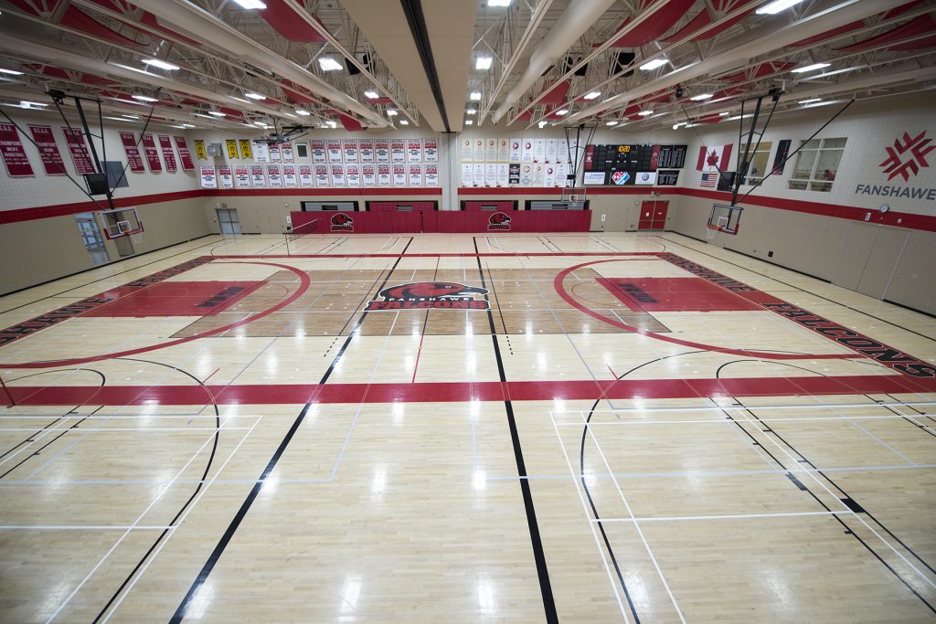 A photo of the gym at Fanshawe.