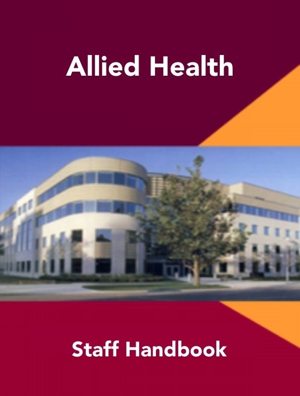 Cover image for Allied Health Staff Handbook