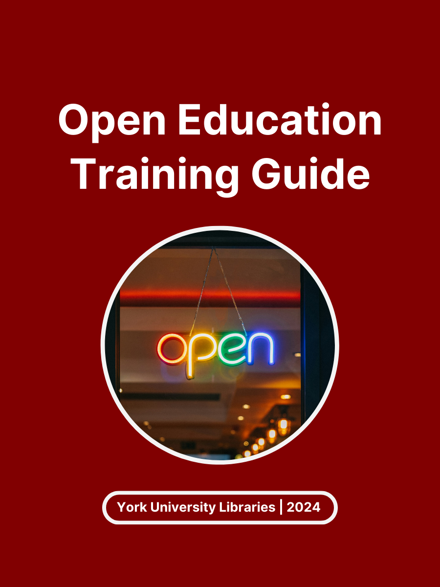 Cover image for Open Education Training Guide