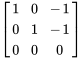 [(1,0,-1),(0,1,-1),(0,0,0)]