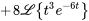 +8\mathcal{L}{t^3 e^(-6t)}