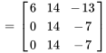 =[(6,14,-13),(0,14,-7),(0,14,-7)]