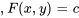 , F(x,y)=c