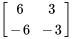 [(6,3),(-6,-3) ]