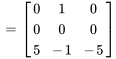 =[(0,1,0),(0,0,0),(5,-1,-5) ]