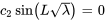 c_2sin(Lsqrt(lambda)) = 0