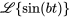 \mathcal{L}{sin(bt)}