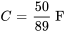 C=50/89\ &quot;F&quot;