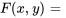 F(x,y)=