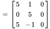 =[(5,1,0),(0,5,0),(5,-1,0) ]