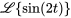 \mathcal{L}{sin(2t)}