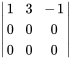 |(1,3,-1),(0,0,0) ,(0,0,0) |