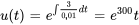 u(t)=e^(int 3/0,01 dt)=e^300t