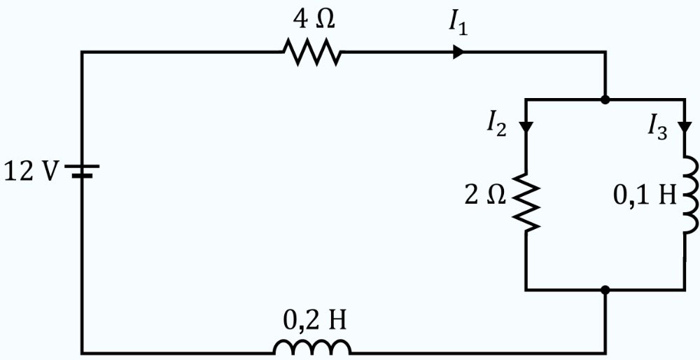 Schéma de circuit avec une batterie de 12 V reliée à un réseau série-parallèle.