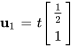 bb"u"_1=t[(1/2),(1)]