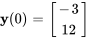 bb"y"(0)=[(-3),(12)]