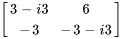 [(3-i3,6),(-3,-3-i3) ]