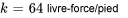 k=64\ &quot;lbf/ft&quot;