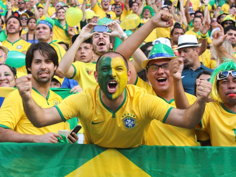 photo of Brazilian soccer fans