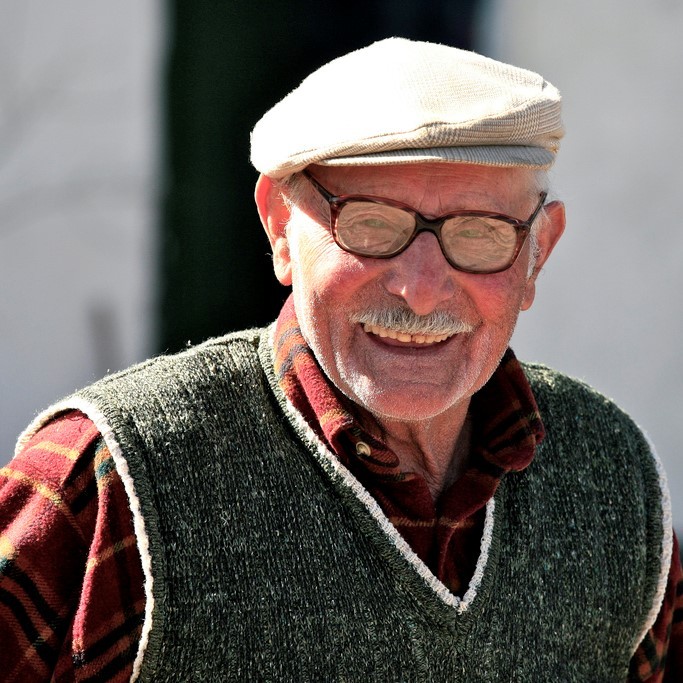 Photo of older man smiling