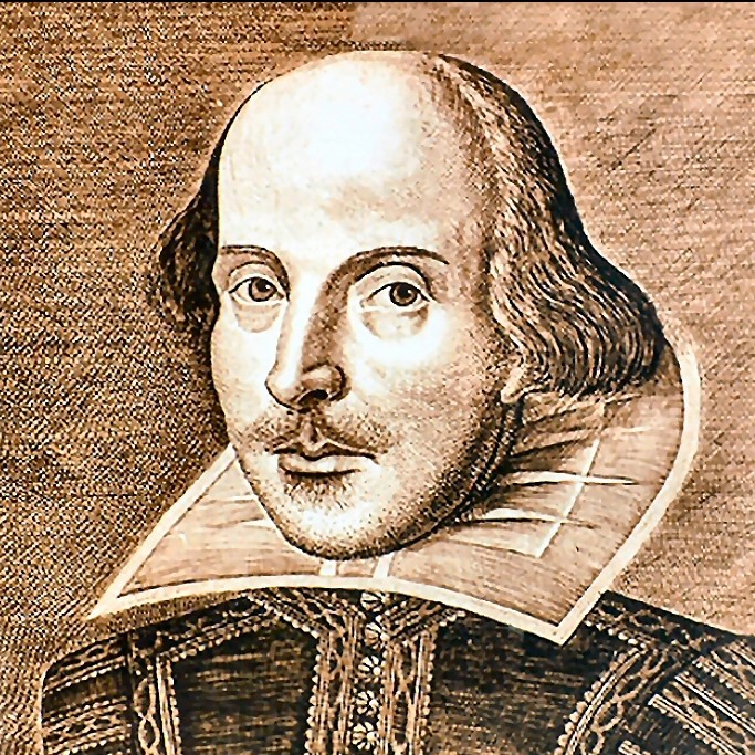 A sketch head shot of Shakespear